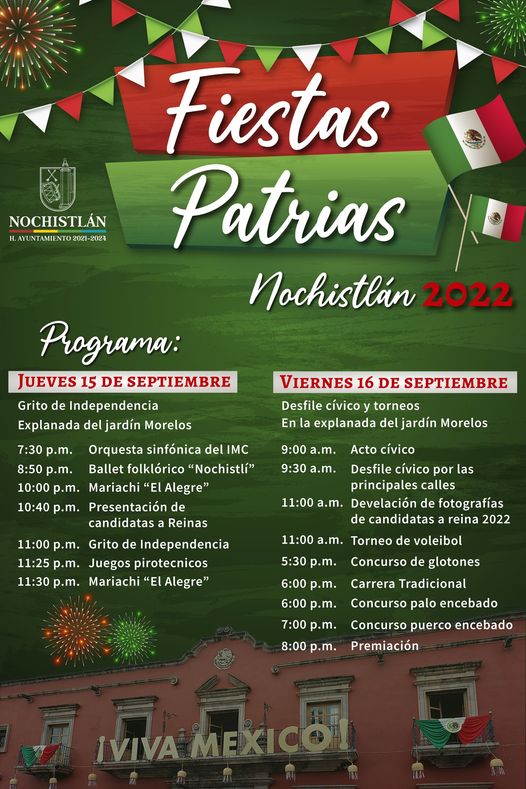 Programa de nuestras Fiestas Patrias